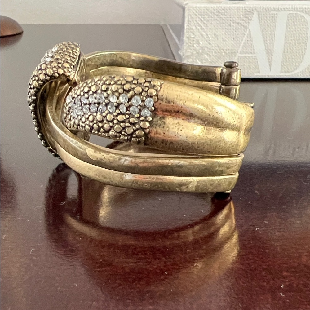 Anthropologie Gold and Silver Crystal Bracelet - Picture 3 of 4